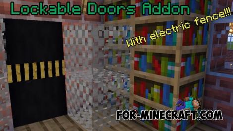 Lockable Doors Addon for Minecraft PE