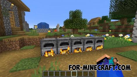 Smelting+ Bedrock Addon for Minecraft PE 1.21.80