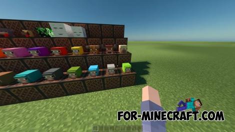 All Mob Heads Addon for Minecraft Bedrock 1.21