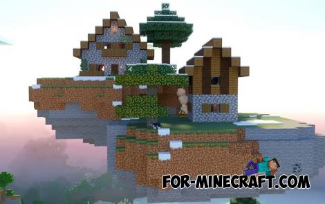 Village Floating in the Sky Seed for Minecraft Bedrock 1.21