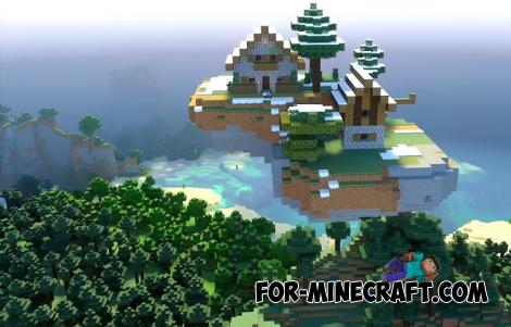 Village Floating in the Sky Seed for Minecraft Bedrock 1.21