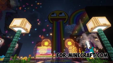 Rainbow Item Hunt Map for Minecraft Bedrock 1.21