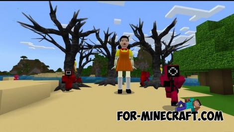 Squid Game Addon for Minecraft Bedrock 1.21