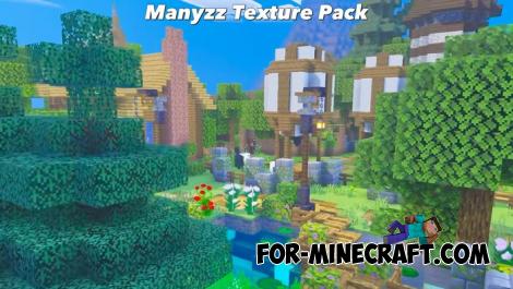 Manyzz Texture Pack (128x) for Minecraft Bedrock 1.21
