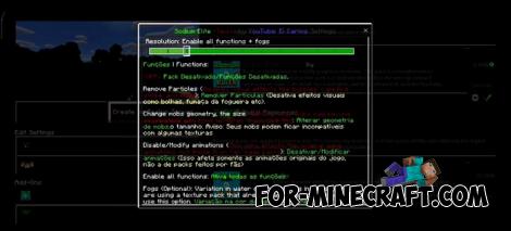 Optifine Mobile for Minecraft Bedrock 1.21