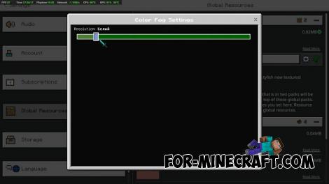 SolidFog Pack for MC Bedrock 1.21