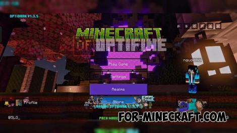 OptiDark Booster Addon for Minecraft BE 1.21
