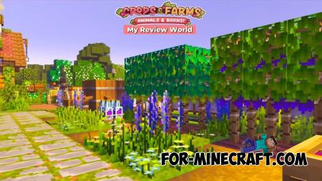 Crops & Farms World for Minecraft Bedrock 1.21