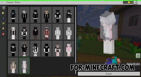 MiniCosmetics Skin Pack for Minecraft PE 1.21