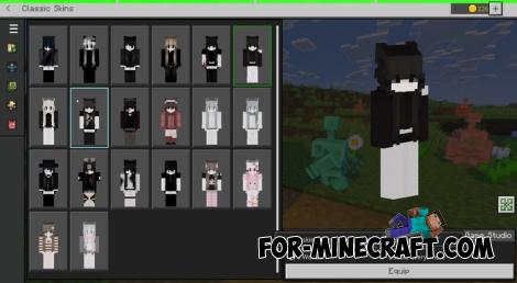 MiniCosmetics Skin Pack for Minecraft PE 1.21