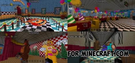 FNAF 2 Redesign Map (+Addons) for Minecraft 1.21