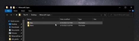 Minecraft Bedrock Legacy Capes (before 1.20)