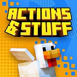 Actions and Stuff Pack v1.15 for Minecraft Bedrock 1.21