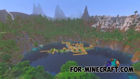 Mountain Lake Village Seed for Minecraft Bedrock 26