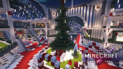 Christmas Mall Hunt Map for Minecraft Bedrock 26.0.26+