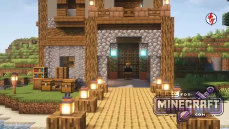 Lakeside House Map for Minecraft Bedrock 1.21/26.0+