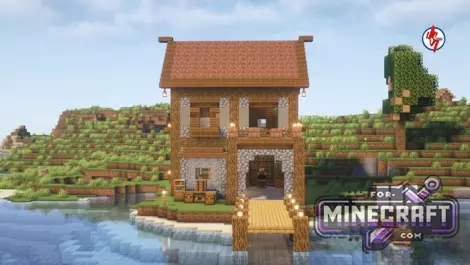 Lakeside House Map for Minecraft Bedrock 1.21/26.0+