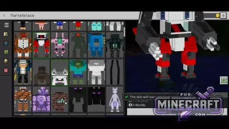 4D/5D Skins Support Mod for MCPE 1.21.132+