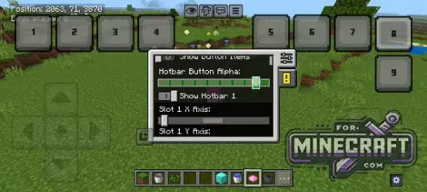 Custom Slot Buttons v1.1.0 for Minecraft Bedrock 26.0 (1.21+)