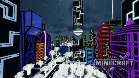 Cyber City Search Map for Minecraft Bedrock 26