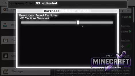 DARKNESS 3 Client for Minecraft Bedrock 1.21.132