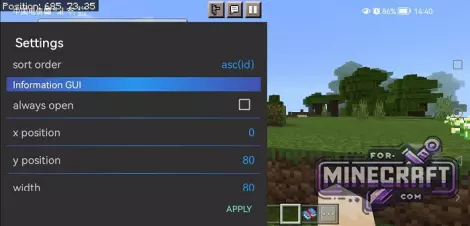 Inventory HUD Plus​ v2.2.0 Mod for Minecraft PE