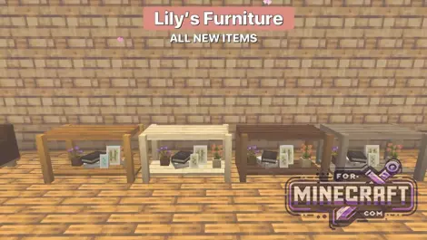 Lily Furniture Addon 2026 Update for Bedrock 26.0+
