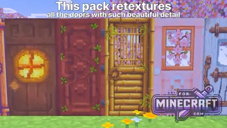 Living Doors Pack for Minecraft Bedrock 1.21