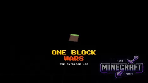 OneBlock Wars Map v1.1 for Minecraft Bedrock 1.21/26.0