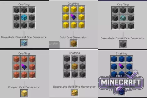 Ore Generators Mod v1.5 for Bedrock 26.0.29