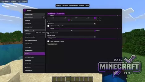 VoidLine Client for Minecraft Bedrock 1.21.132