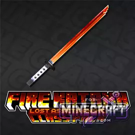 RPG Fire Katana Addon for Minecraft Bedrock 1.21/26.10+