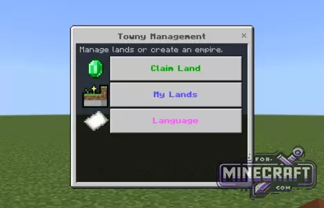 Towny Bedrock Addon v1.26 for Minecraft 1.21/26.0+