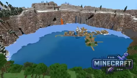 Void Village & Ocean Sinkhole Seed for Bedrock 1.21/26.10+