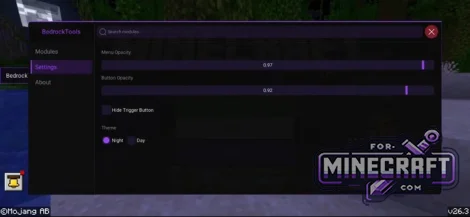 BedrockTools v1.0.1 for Minecraft Bedrock