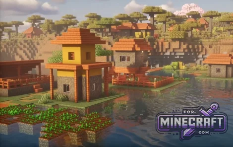 Cherry Village Island Seed for Minecraft Bedrock 26.11+