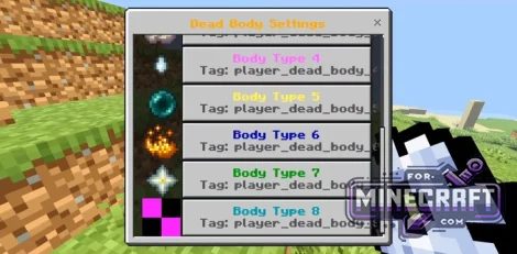 Corpse Addon for Minecraft Bedrock