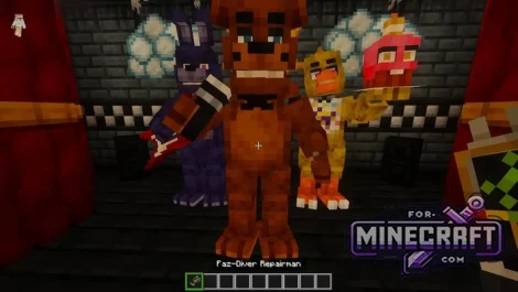 FNAF: Fazbear's Restocked Map for Minecraft Bedrock 26.20+