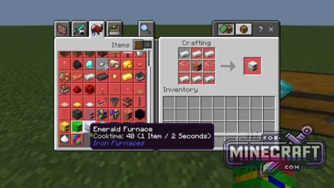 Iron Furnaces Bedrock Mod v1.1