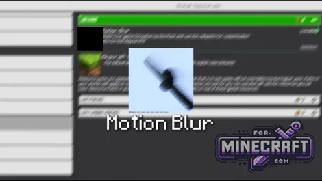 Motion Blur Addon for Minecraft Bedrock 26.10+