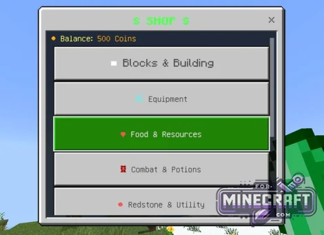 Shop System Plugin for Minecraft Bedrock 1.2126.X