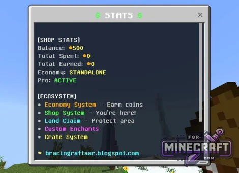 Shop System Plugin for Minecraft