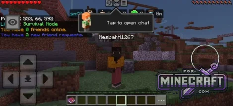 Third Person Nametag Mod for Minecraft Bedrock 26.X+