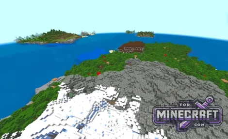 Twin Mansion Island Seed for Minecraft Bedrock 26.20+