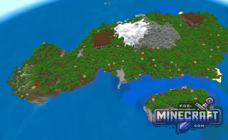 Twin Mansion Island Seed for Minecraft Bedrock 26.20+