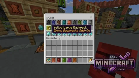 Upgradeable Backpacks Addon v1.0.2 for Minecraft Bedrock 1.21/26.10+