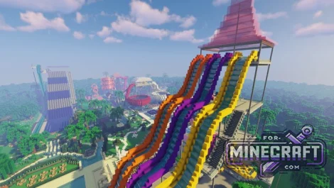 Water Park Mystery Map for Minecraft Bedrock 26.X