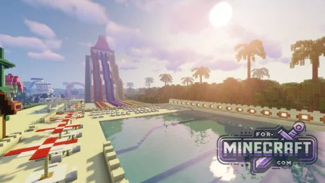 Water Park Mystery Map for Minecraft Bedrock 26.X