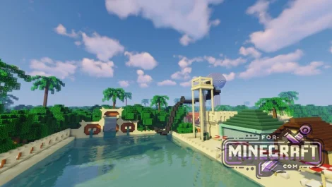 Water Park Mystery Map for Minecraft Bedrock 26.X