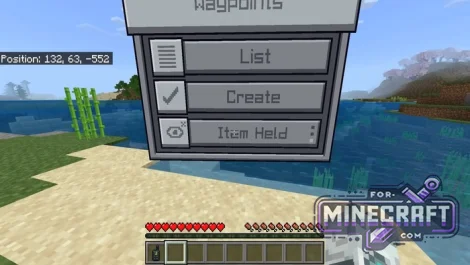Waypoint Device Addon for Minecraft